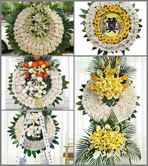 湖北襄阳市襄州区峪山镇黄湾村花圈速递
